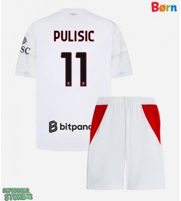 AC Milan Christian Pulisic #11 Replika Babytøj Udebanesæt Børn 2026-27 Kortærmet (+ Korte bukser)